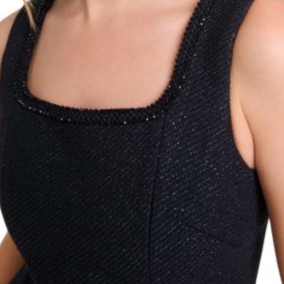 Maje short rinestone dress, Elegant Black Sleeveless Dress size 36. NEW - Picture 2 of 16